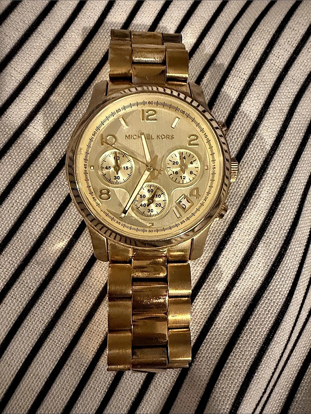 Michael Kors Gold-Tone Chronograph Watch